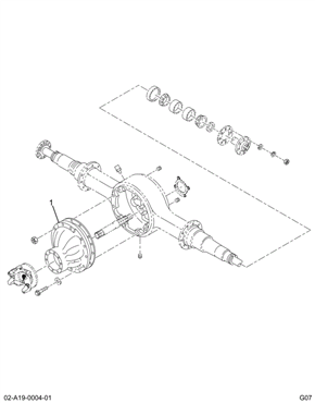 CARRIER, DIFFERENTIAL, F/R 6.1
