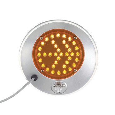 8-1/2" MIRROR LED LH SS HTD