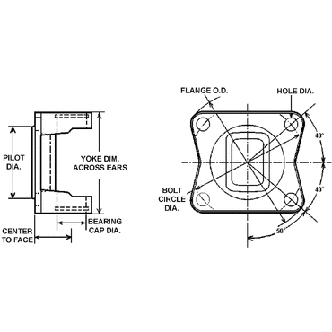 YOKE-FLANGE SNAP RING 1-3/8 SPLINE