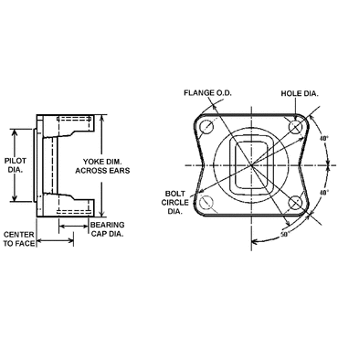 YOKE-FLANGE SNAP RING 1-11/16 SPLINE