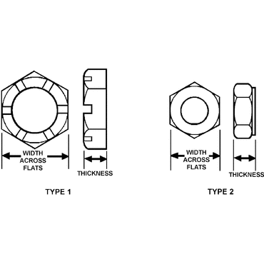 Nut, Drive Shaft, 0.38 In.-16
