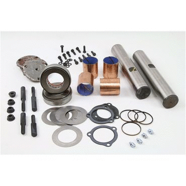 Kingpin Kit, Axle, Front, Caps