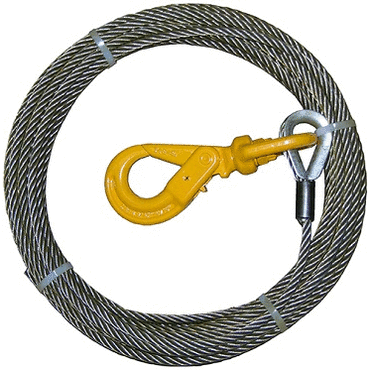 3/8"X50' STEEL CORE WIRE ROPE W/ALLOY SE