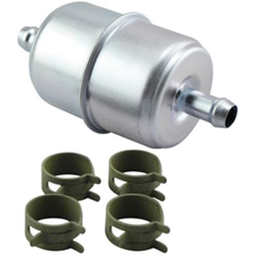 IN-LINE FUEL FILTER WITH CLAMPS