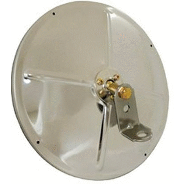 MIRROR, 8.5", STAINLESS STEEL, CONVEX WI