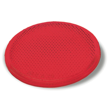 REFLECTOR, 2" ROUND, RED, STICK-ON