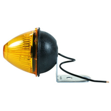 CLR/MKR LAMP, YELLOW, BEEHIVE W/FIXED AN