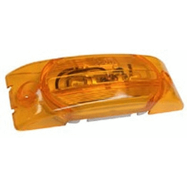 CLR/MKR LAMP, YELLOW, 2-BULB, TURTLEBACK