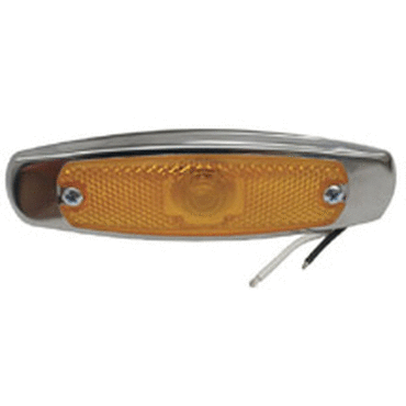CLR/MKR LAMP, YELLOW, LOW-PROFILE LAMP W