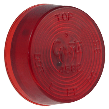 CLR/MKR LAMP, 2" DIAMETER, RED, SEALED W