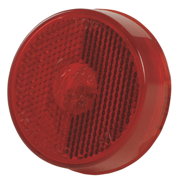 CLR/MKR LAMP, 2.5", RED, SEALED, W/CLASS