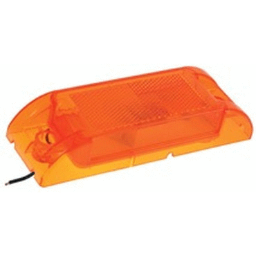 CLR/MKR LAMP, YEL, REFLEX LENS, SEALED,