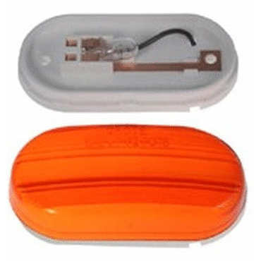 CLR0MKR LAMP  YEL  SNGL BULB OVAL W0OPTI