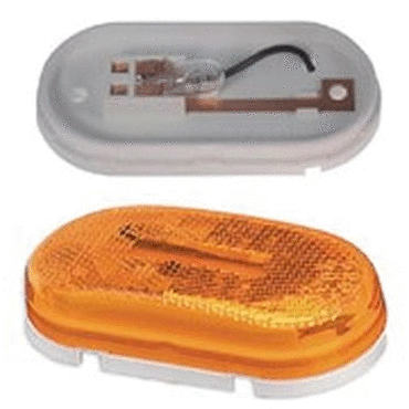 CLR0MKR LAMP YEL  SNGL BULB OVAL W0CLASS