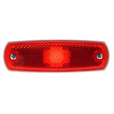 CLR/MKR LAMP, RED, SUPERNOVA LED LOW-PRO