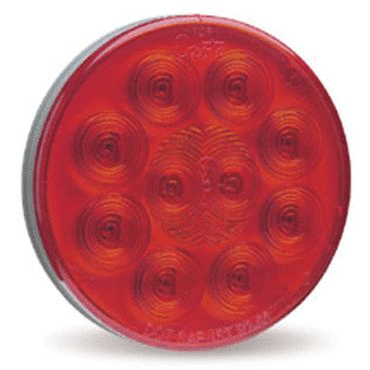 STT LAMP, 4" RED, SUPERNOVA LED, 10 DIOD