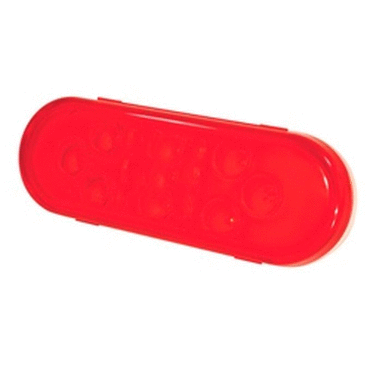 STT LMP, RED, OVL, LED, W/HRD SHELL CONN