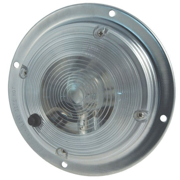 DOME/INTERIOR LMP, CLER,  6, WITH SWITCH