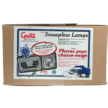 SNOWPLOW LAMP, BLACK, PER-LUX W/CONNECTO