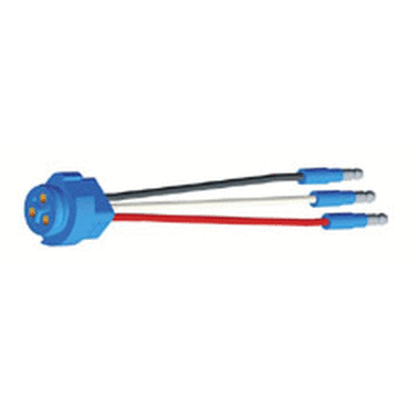 PIGTAIL, 6" LONG, 3-WIRE PLUG-IN PIGTAIL