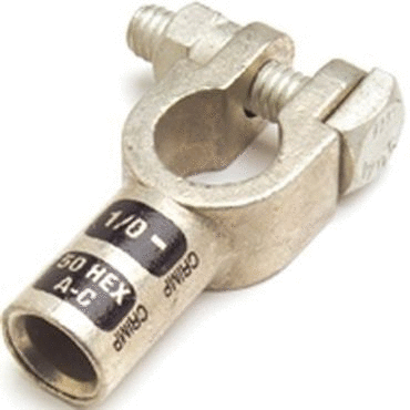 Die Cast Clamp 2/0 Ga Neg Pk 5