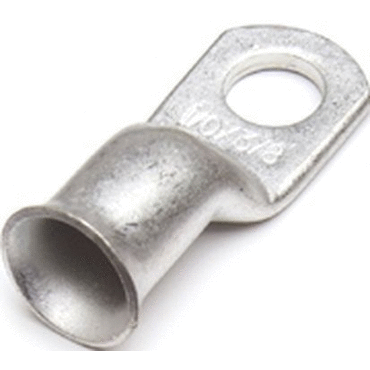 COPPER LUG, TIN, 1/0 GA, 3/8, PK 25