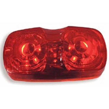 CLR/MKR LAMP, RED, HI COUNT LED LAMP, SQ