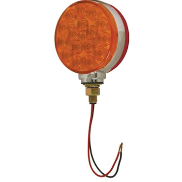 STT LAMP, RED/YEL, HI COUNT LED, 4" ROUN