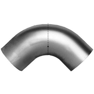 4" X 8" OD/OD - 90 ELBOW - ALUMINIZED -