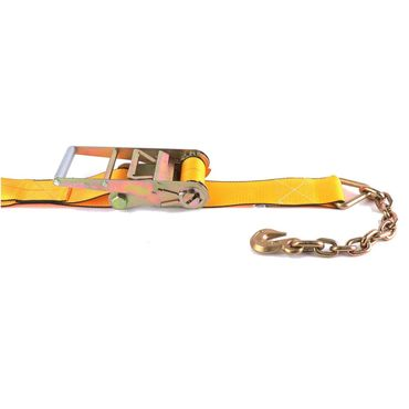 4" X 30' RATCHET STRAP WITH CHAIN ANCHOR