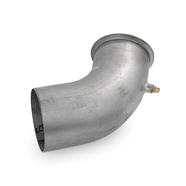 PIPE-EXHAUST 65DEG 5" STL ALMZ FLG/OD