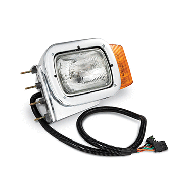 Pod-Headlight Sgl Rect Pol