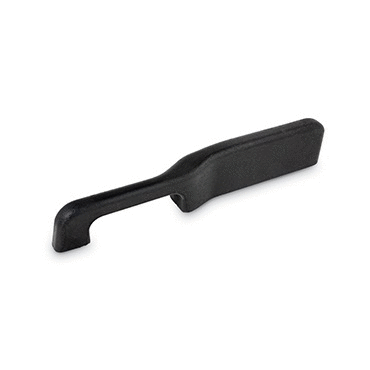 ARMREST-DOOR CAB LH MLD SILELASTOMER BLK