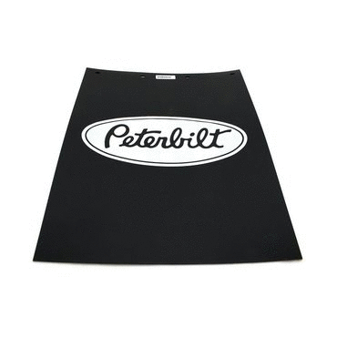 MUDFLAP-BLACK WHITE PB POLY