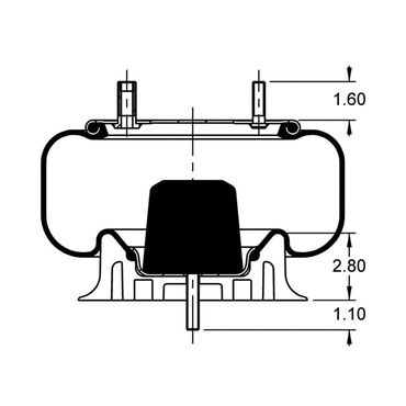 SPRING-AIR, HSN TRCK W/BRACKET