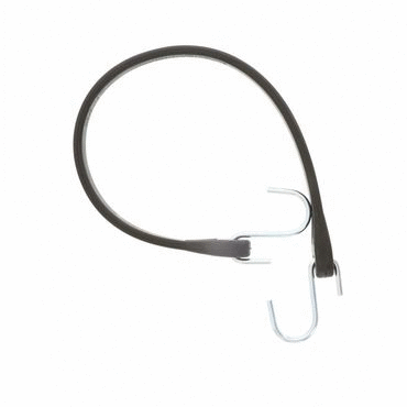 TIES-RUBBER 21" W/ S HOOKS