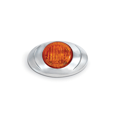 Lamp-Led Oval Clr/Mrkr Am 2 Diode