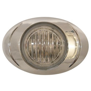 Lamp-Led Oval Clr/Mrkr Am 2 Diode