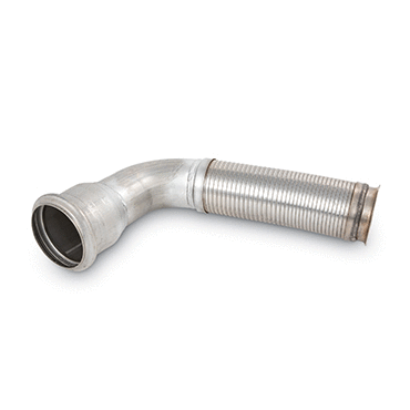 PIPE-EXHAUST 75DEG 4"-5" FLEX/SS FLG/FLG