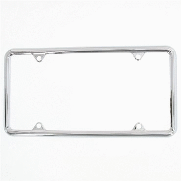 Frame-License Plate-Chrome-Narrow-Frame