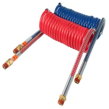 AIR BRAKE COIL - HEAVY DUTY, 20 FT., RED