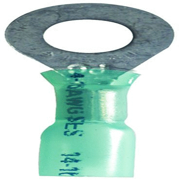 TERMINAL-CRMP&SEAL 16-14 GA 1/4"STUD