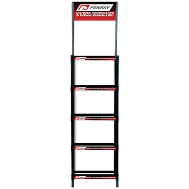 POP DISPLAY 5 SHELF BLK 2 HEAD
