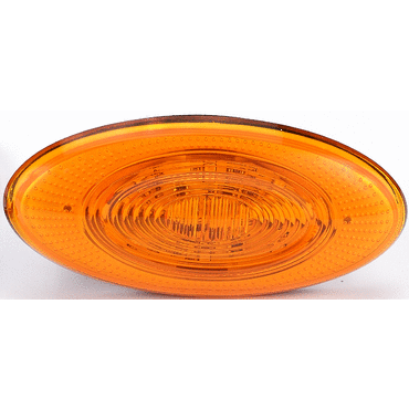 AMBER PB OVAL LED SIDE TURN/MARKER LAMP