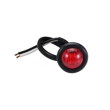 LED 3/4" MARKER LIGHT-RED CABLE LEAD WIR