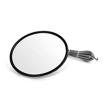 8-1/2" HEATED CONVEX MIRROR-CENTER STUD