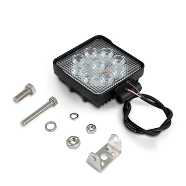 LED WORK LIGHT - 9 DIODES - SQUARE - 121