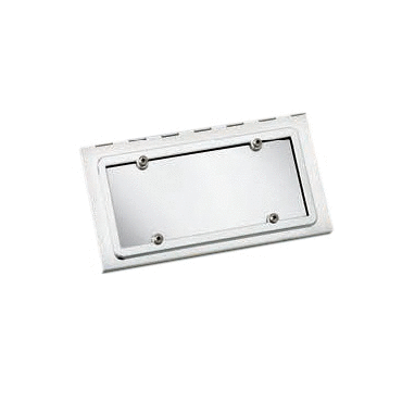 Single swing license frame