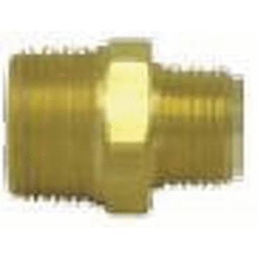 HEX NIPPLE  3/8TUBE-1/4THRD