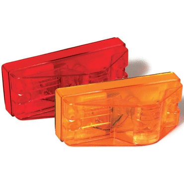 22 Series, w/Gasket, Incandescent, Yellow Rectangular, 1 Bulb, Side Turn Signal, 2 Screw, PL-3, Stripped End/Ring Terminal, 12V, Kit